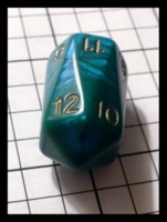 Dice : Dice - 10D - Crystal Caste Turquoise Decader - FA collection buy Dec 2010